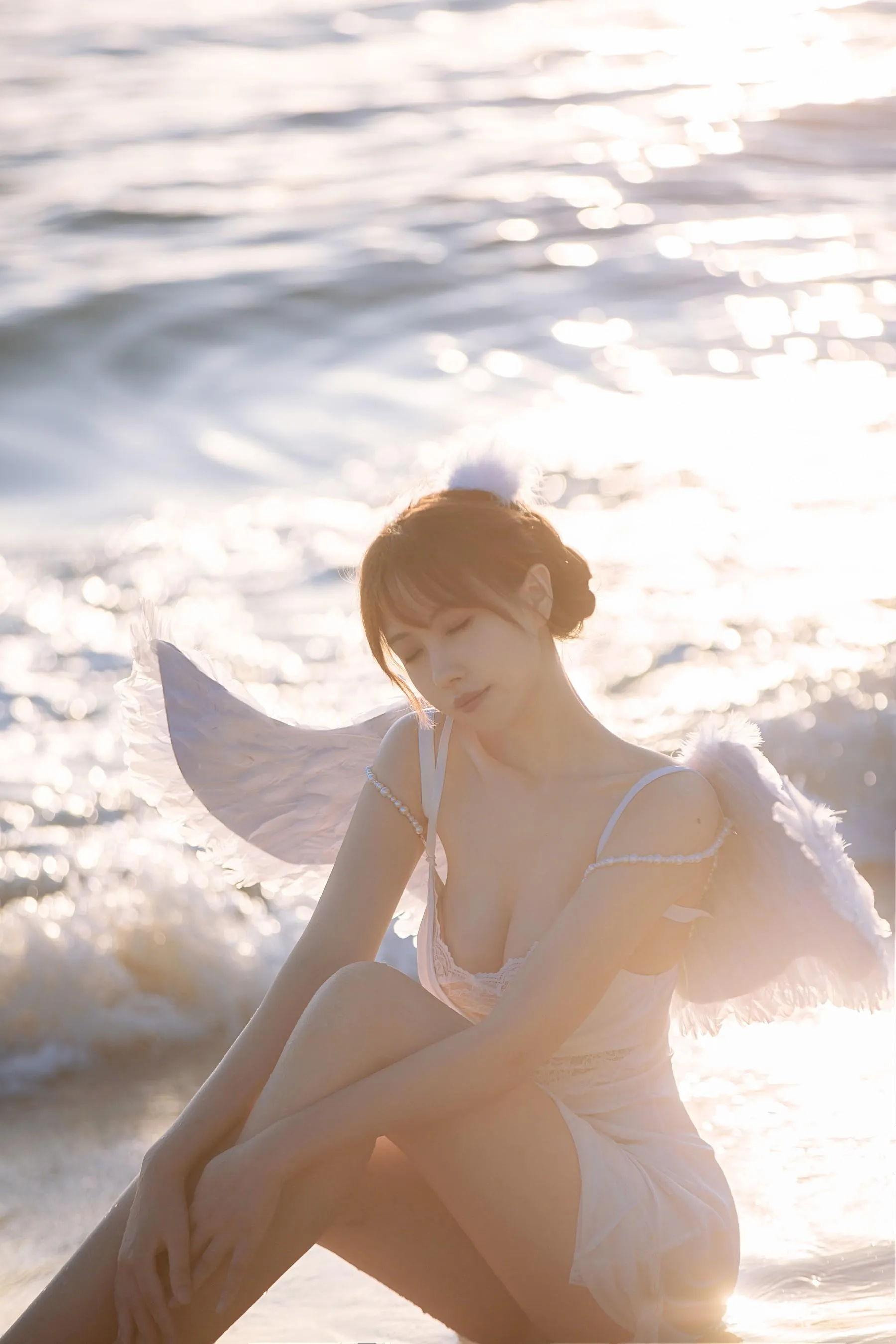 念雪ww – NO.35 海边神明少女 [50P]插图7